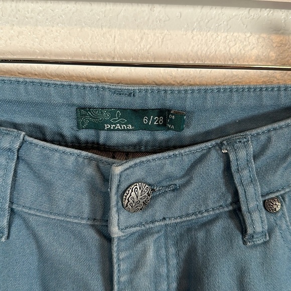 Prana Blue Straight Leg Gorpcore Hiking Pants Size 28/6 - Picture 2 of 7